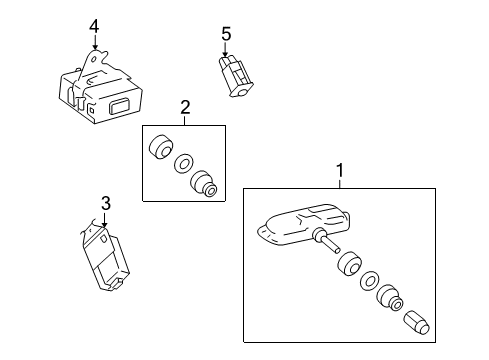 2010 Pontiac Vibe Module Diagram for 19183794