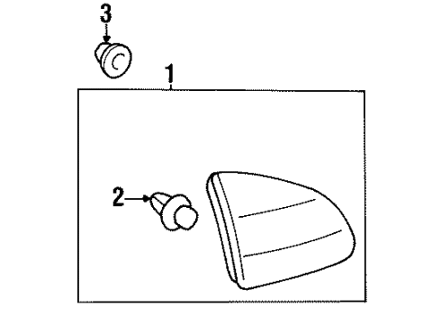 1998 Chevy Prizm Rear Reflector Diagram