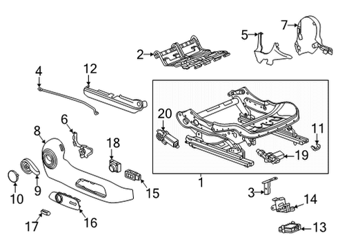 2020 Buick Encore GX Power Seats Diagram