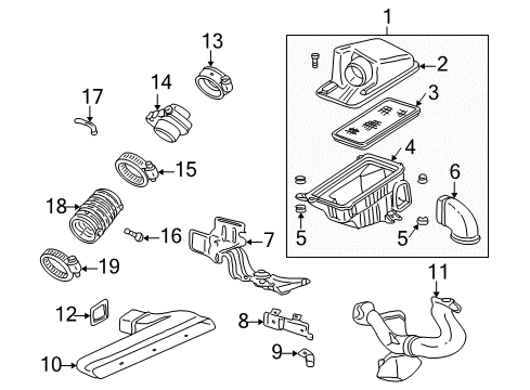 2004 Pontiac Grand Am PCV Tube Diagram for 24508188
