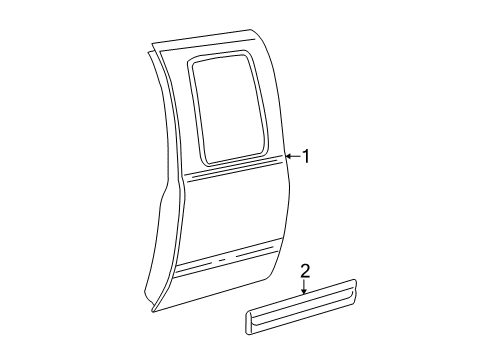 1999 Chevy Silverado 1500 Door & Components Diagram 2 - Thumbnail