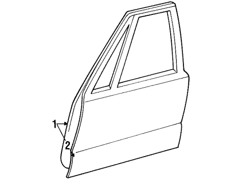1992 Oldsmobile 88 Door & Components Diagram