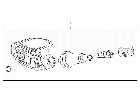 2024 GMC Acadia Tire Pressure Monitoring Diagram