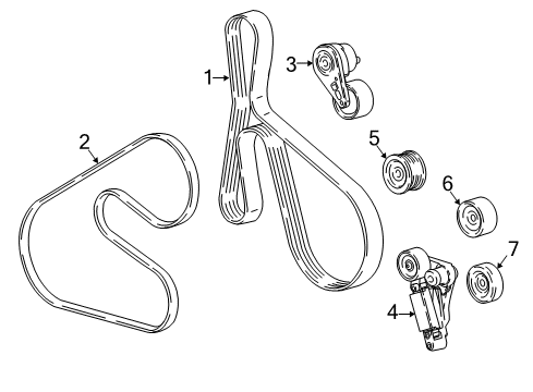 2016 Chevy Silverado 1500 Belts & Pulleys Diagram