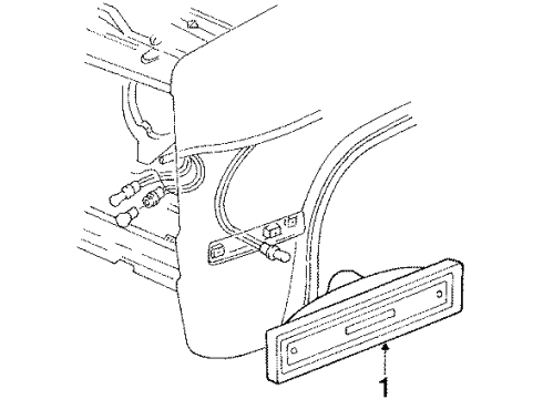 1991 Chevy V3500 Side Marker Lamps Diagram