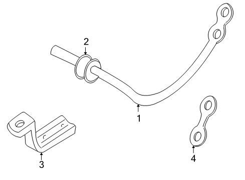 2001 Chevy Corvette Stabilizer Bar & Components Diagram 2 - Thumbnail