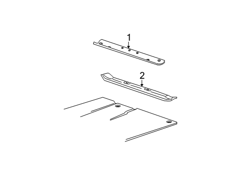 2006 Chevy Suburban 2500 Interior Trim - Rear Body Diagram