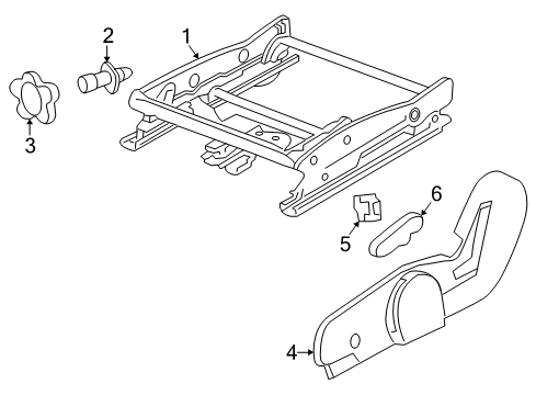 2007 Saturn Vue Tracks & Components Diagram 4 - Thumbnail
