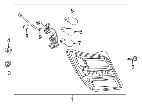 2020 Chevy Sonic Tail Lamps Diagram