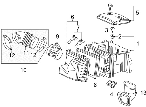 2006 Buick Terraza Lower Housing Spacer Diagram for 15192877