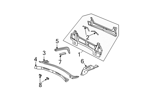 1998 Buick Park Avenue Rear Body Diagram