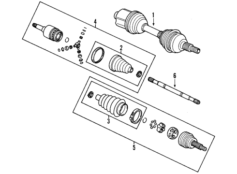 2002 Saturn L200 Front Axle Diagram