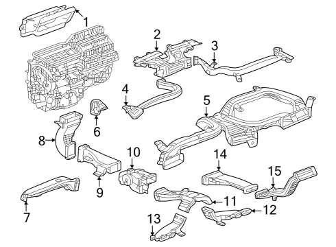 2025 Cadillac LYRIQ Ducts Diagram