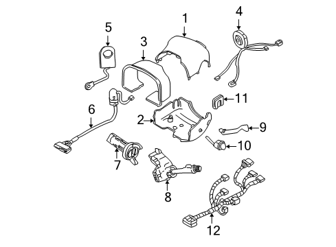 2005 Cadillac DeVille Anti-Theft Components Diagram 2 - Thumbnail