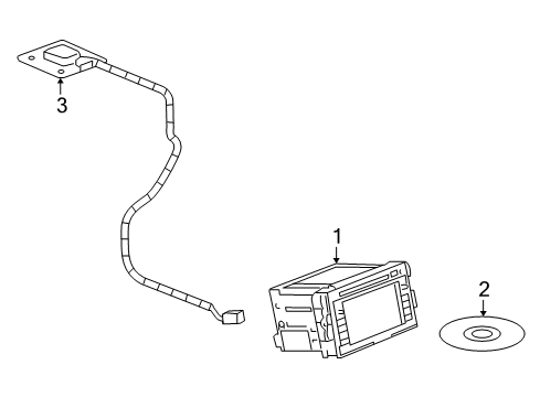 2009 Saturn Vue Antenna Cable Diagram for 96627995