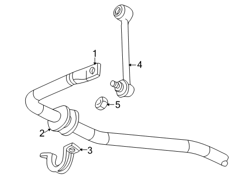 2005 Chevy SSR Stabilizer Bar & Components Diagram 3 - Thumbnail