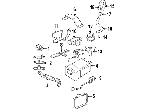 2001 Oldsmobile Silhouette Vent Control Solenoid Diagram for 10304152