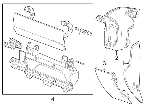 2023 Chevy Silverado 1500 Instrument Panel Components Diagram 5 - Thumbnail