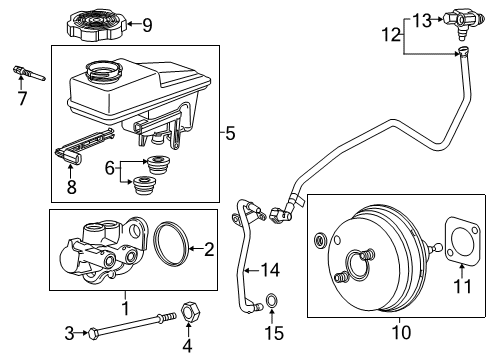 2025 Cadillac XT6 Reservoir Assembly Diagram for 85548849