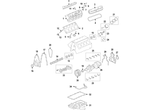 2018 Chevy Tahoe Camshaft & Timing Diagram