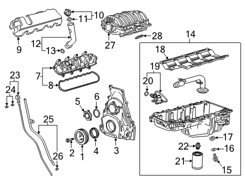 2020 GMC Sierra 1500 Engine Parts Diagram