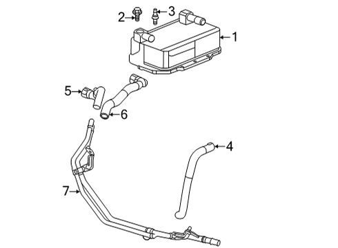 2025 Chevy Corvette Trans Oil Cooler Diagram