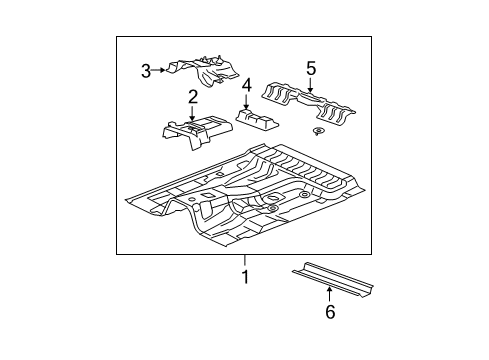 2008 Chevy Colorado Floor Diagram 2 - Thumbnail