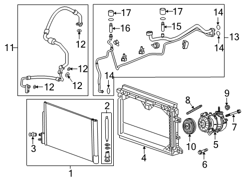 2018 Buick Regal Sportback A/C Compressor Diagram 2 - Thumbnail