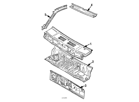 1987 Chevy Sprint Cowl Diagram