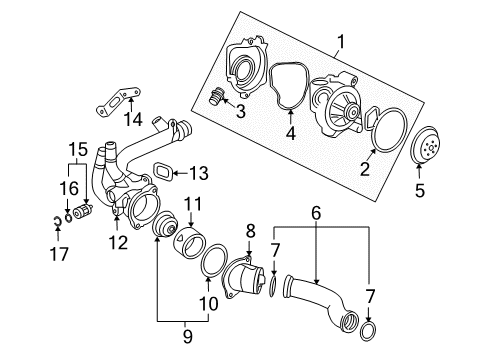 2005 Chevy Cobalt Water Pump Diagram