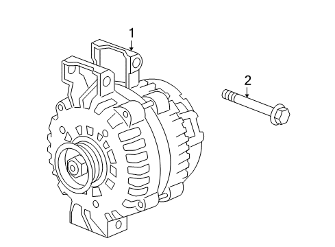 2006 Hummer H3 Alternator Diagram for 15826975