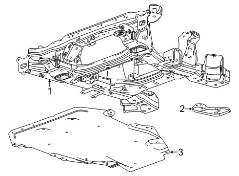 2024 Chevy Blazer EV Suspension Mounting - Front Diagram