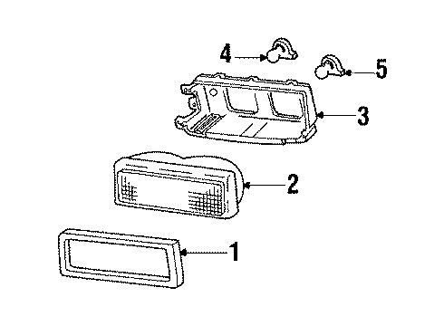 1990 Buick LeSabre Bulbs Diagram