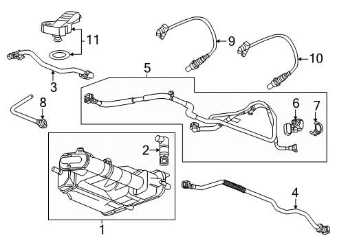 2025 Buick Enclave Emission Components Diagram