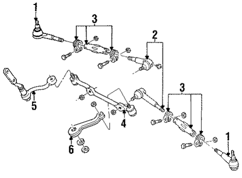1992 Chevy S10 Steering Gear & Linkage Diagram 2 - Thumbnail
