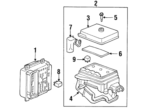 1998 Oldsmobile Cutlass Electrical Components Diagram