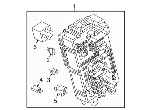 2023 Cadillac Escalade ESV Fuse & Relay Box Diagram for 85545271