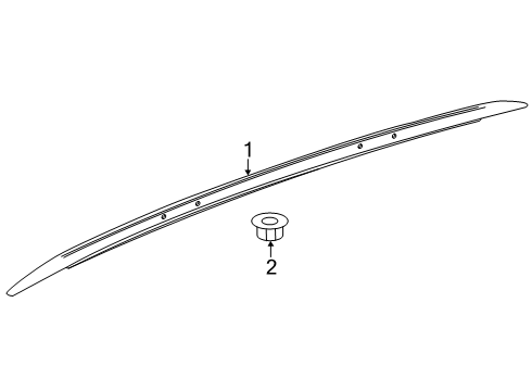 2025 Chevy Equinox EV Exterior Trim - Roof Diagram 2 - Thumbnail