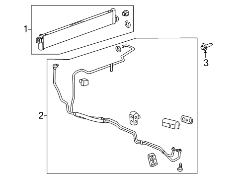 2018 Cadillac CT6 Oil Cooler - Transmission Diagram 3 - Thumbnail