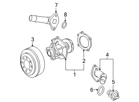 2004 Chevy Trailblazer Water Pump Diagram
