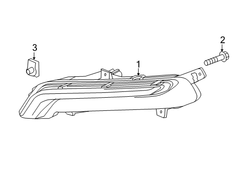 2017 Chevy Impala Daytime Running Lamp Components Diagram