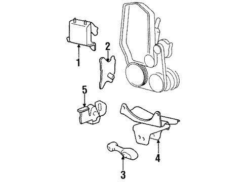 1996 Buick Skylark Engine & Trans Mounting Diagram 2 - Thumbnail