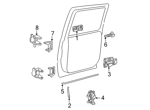2006 Chevy Suburban 2500 Rear Door Diagram