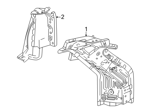 2025 Cadillac ESCALADE IQ Rear Body Diagram