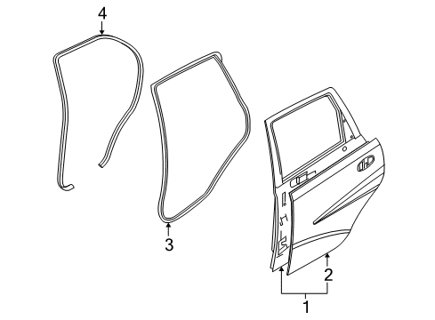 2011 Chevy Aveo5 Door & Components Diagram 2 - Thumbnail