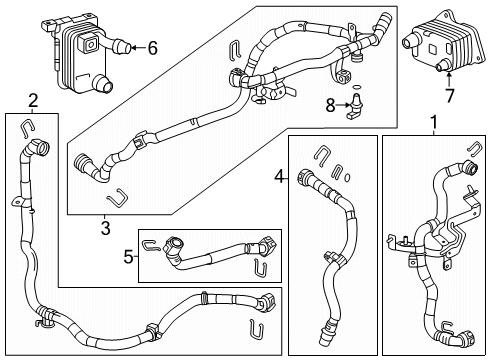 2025 Cadillac OPTIQ Hoses, Lines & Pipes Diagram