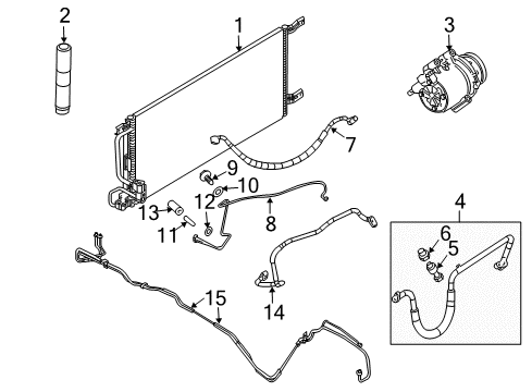 2006 Saturn Relay A/C Compressor Diagram