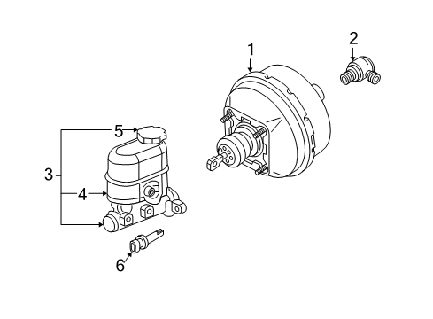 1999 Pontiac Montana Master Cylinder Diagram for 18023761