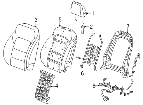 2025 Chevy Traverse Lumbar Control Seats Diagram 2 - Thumbnail
