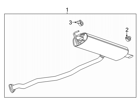 2024 Buick Encore GX Exhaust Components Diagram